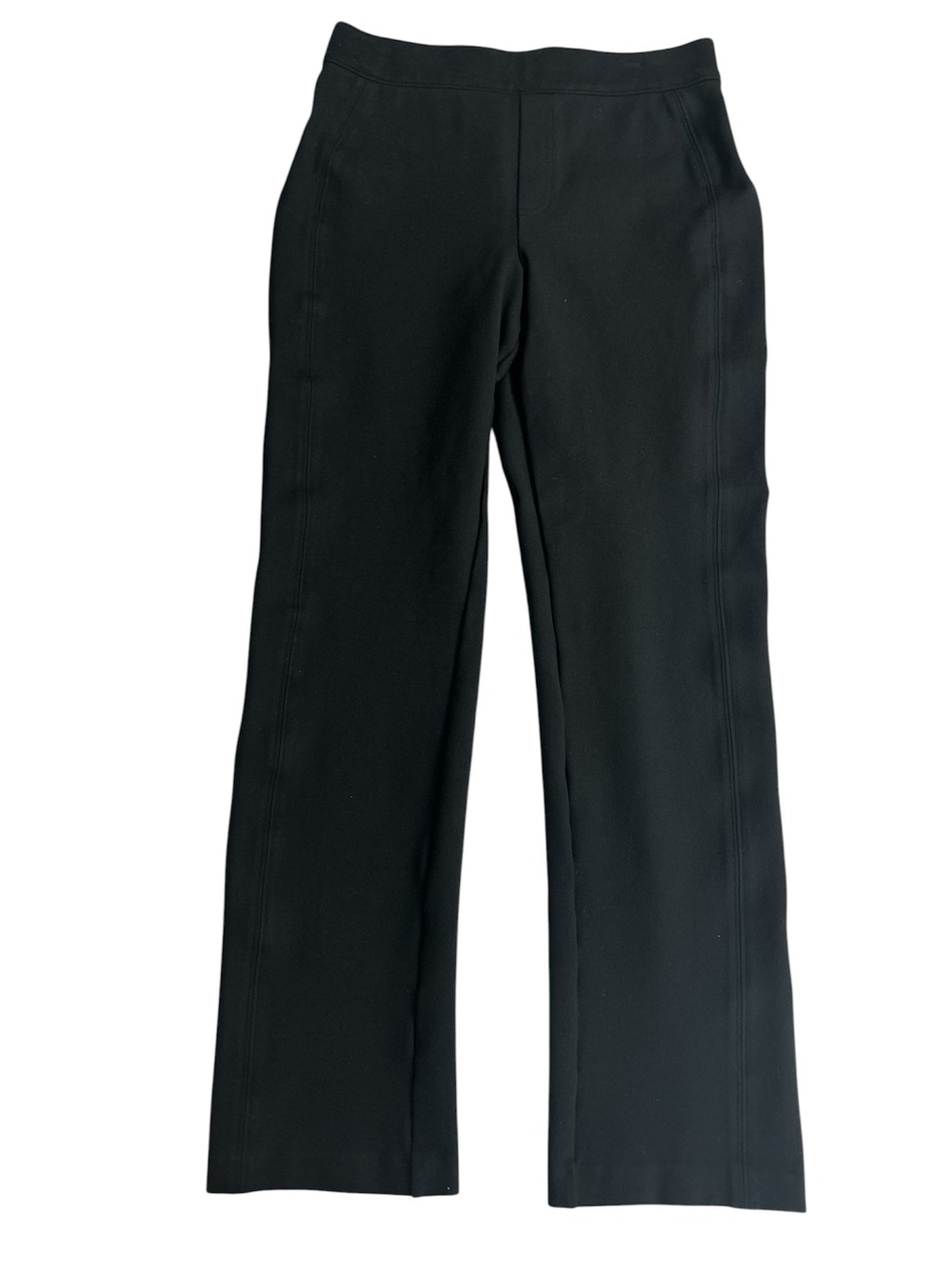 SPANX The Perfect Ponte Slim Straight Pants Women's Black Pull-On Size M #20254R